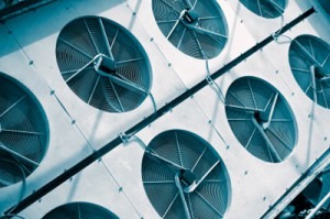 a grid of hvac fans