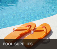 orange flip flops by the pool