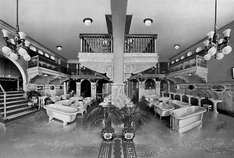 Hajoca_Showroom_Philly picture of Philadelphia showroom in 1880's