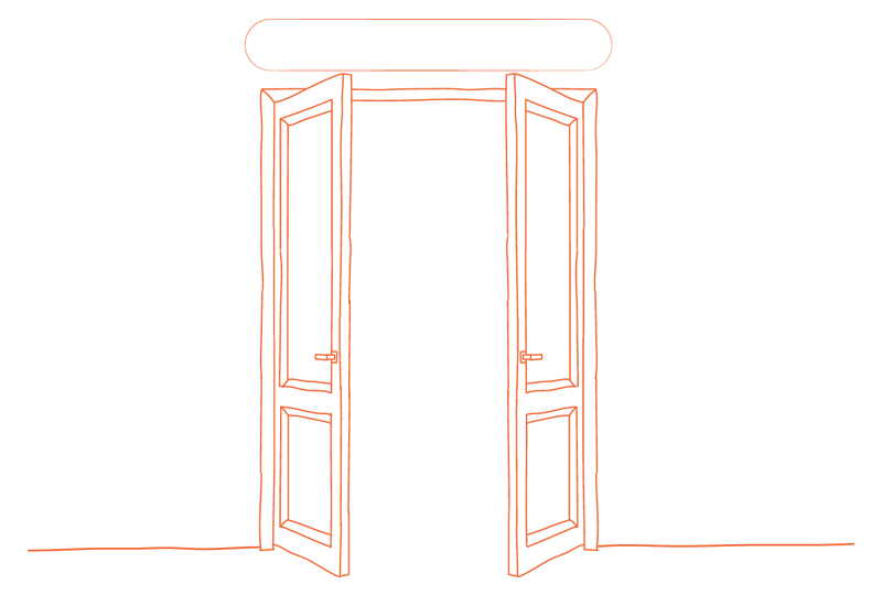 Retirement-V2 illustration of door